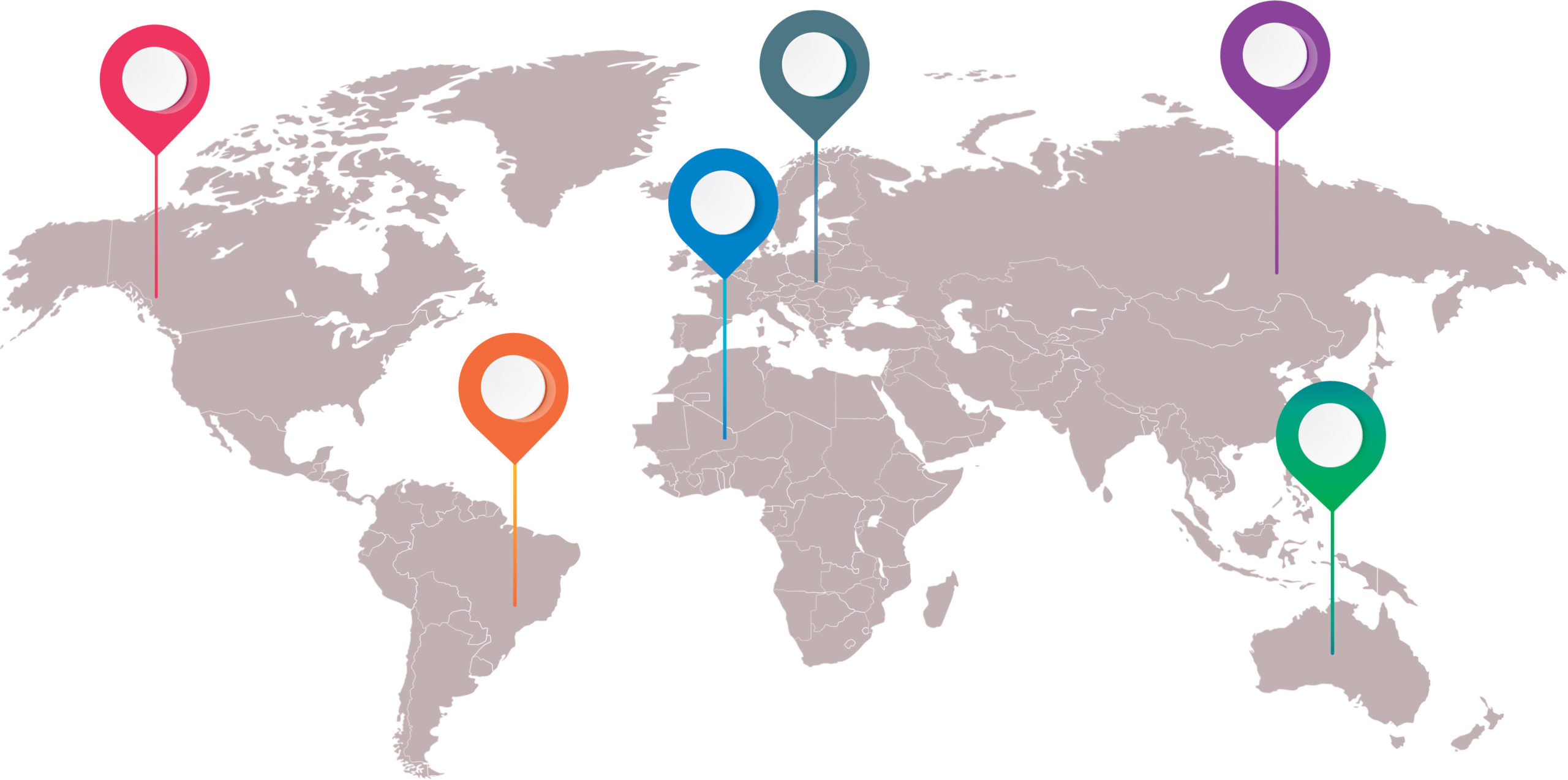 mapa mundi exportación ASCER